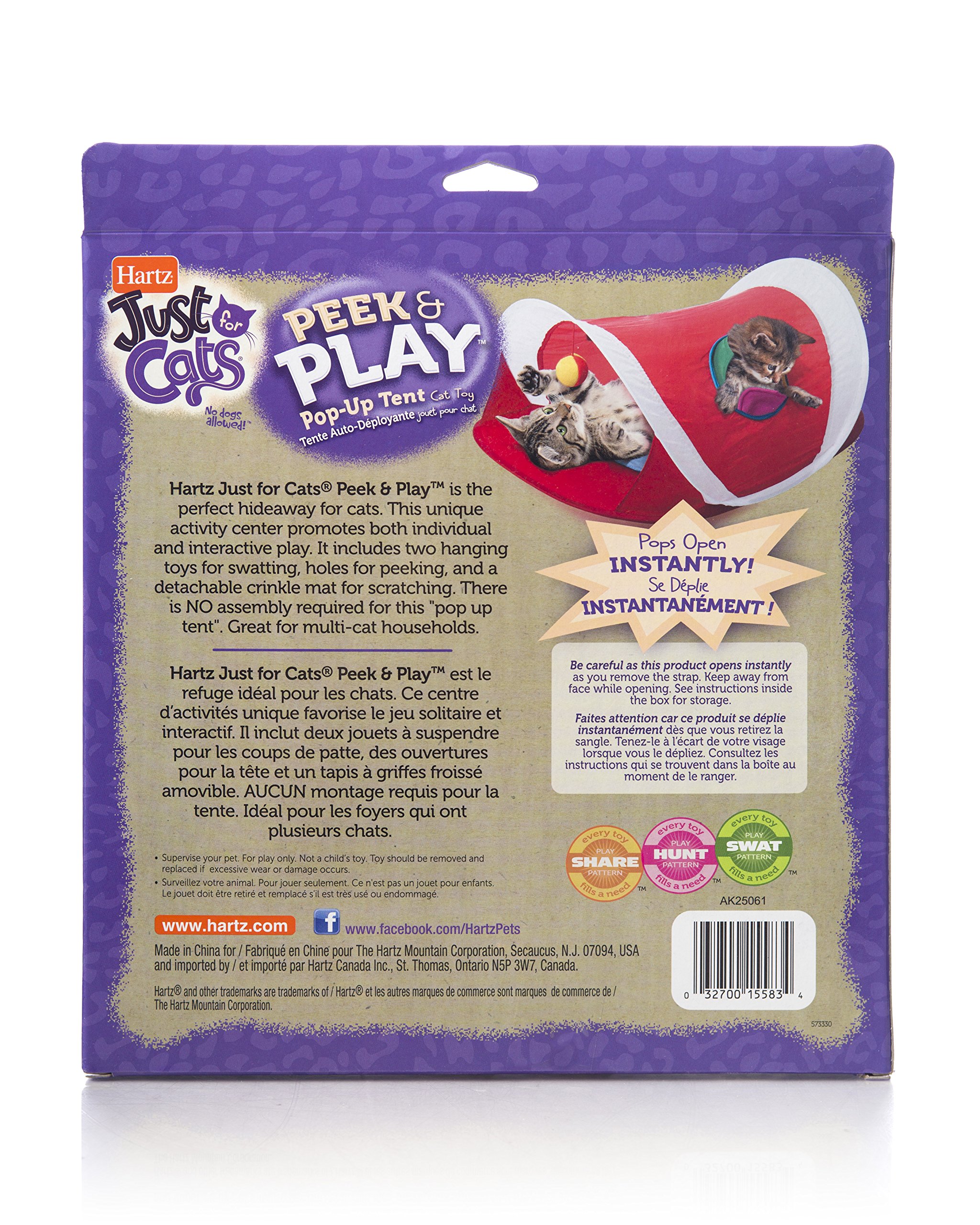 Foto 3 pulgar | Tienda De Campaña Para Gatos Hartz, Solo Para Gatos, De Todas Las Razas, Que Pueden Mirar Y Jugar - Venta Internacional