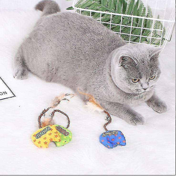 Foto 5 pulgar | Cat Toy Huoguo, Lona, Hierba Gatera, Resistente Al Desgaste, Color Azul - Venta Internacional.