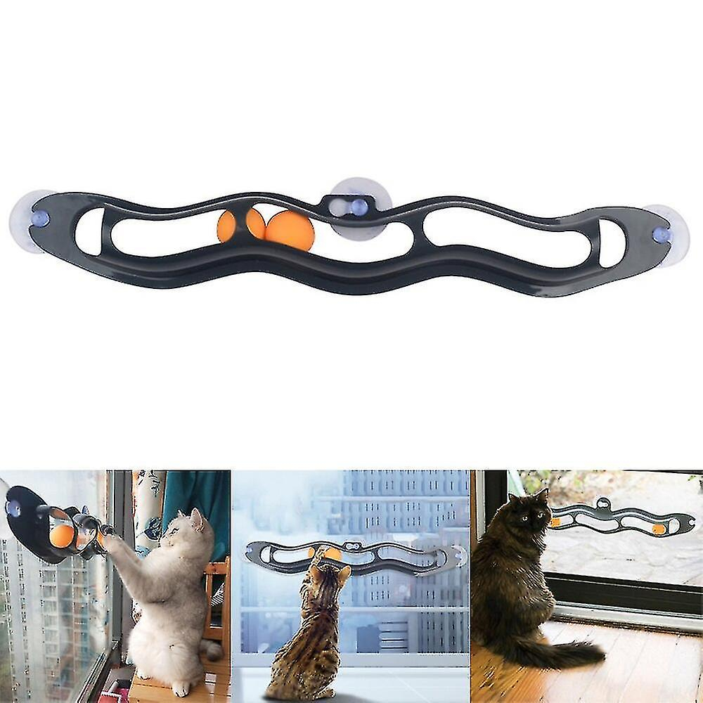 Foto 3 pulgar | Juguete Para Mascotas Con Forma De Pelota Huoguo, Con Forma De Ventosa, Para Ventana, Gris - Venta Internacional.