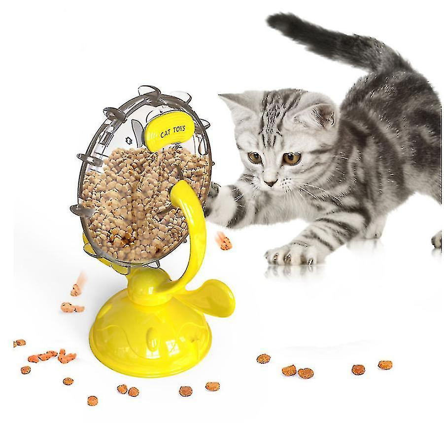 Foto 5 | Cat Toy Huoguo Ferris Wheel Dispensador De Comida Lento, Color Rosa - Venta Internacional.