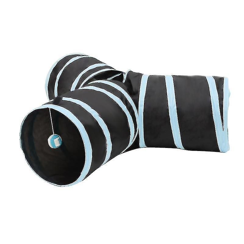 Foto 3 pulgar | Jaula Para Pájaros, Bañera Para Pájaros, Plegable, 3 Salidas, Túnel Para Gatos, Azul - Venta Internacional.