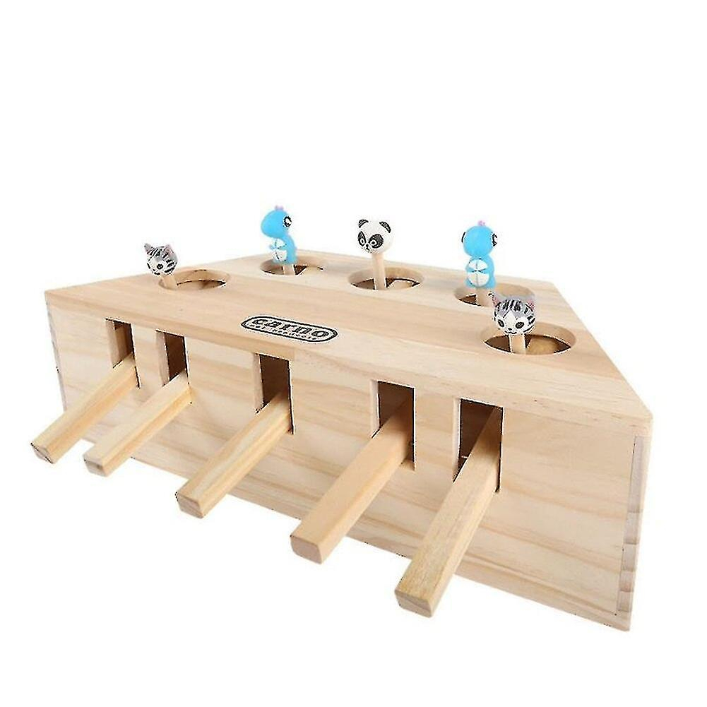 Foto 4 pulgar | Juguete Para Gatos Huoguo, Juguete De Caza De Gatos, Persiguiendo Ratones, Laberinto De Madera Con 3 - Venta Internac