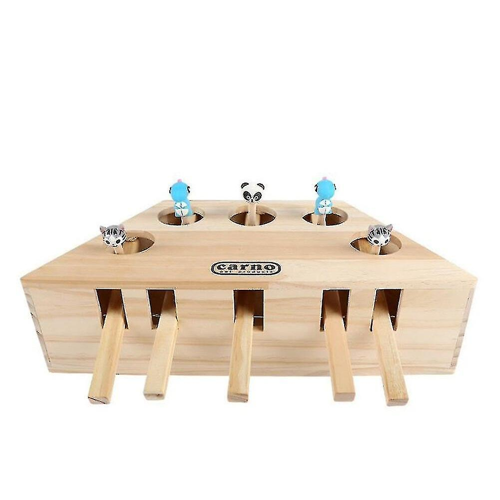 Foto 5 pulgar | Juguete Para Gatos Huoguo, Juguete De Caza De Gatos, Persiguiendo Ratones, Laberinto De Madera Con 3 - Venta Internac