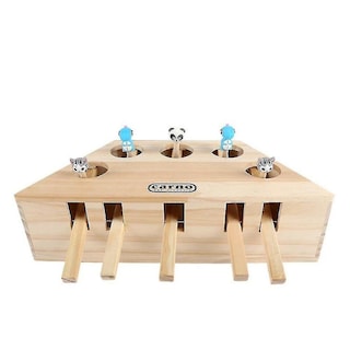 Foto 4 | Juguete Para Gatos Huoguo, Juguete De Caza De Gatos, Persiguiendo Ratones, Laberinto De Madera Con 3 - Venta Internac