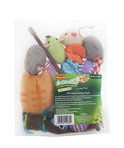 Paquete Variado De Juguetes Para Gatos Hartz Cattraction Con Silver Vine Y Catn - Venta Internacional.