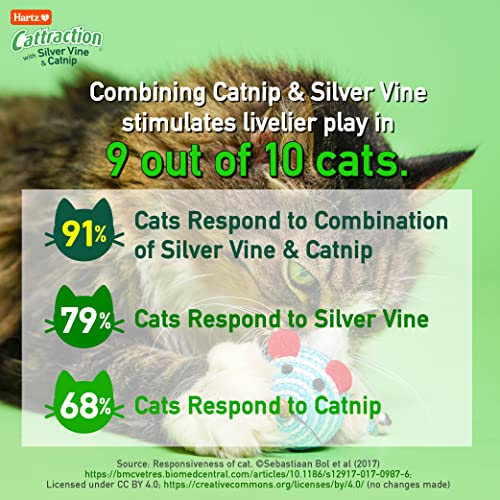 Foto 5 pulgar | Paquete Variado De Juguetes Para Gatos Hartz Cattraction Con Silver Vine Y Catn - Venta Internacional.