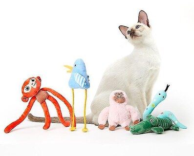 Foto 4 | Juguete Con Forma De Serpiente Para Gatos Huoguo Self Hi Catnip, Resistente A Las Mordeduras - Venta Internacional.