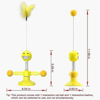 Foto 4 | Juguete Para Gatos Huoguo Interesante Eléctrico Automático Con Bola De Plumas - Venta Internacional.
