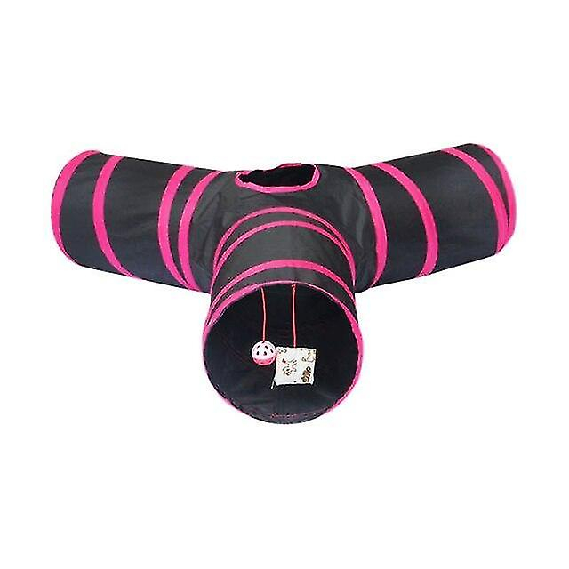 Túnel De Tres Vías Tipo Y Con Bola Para Gatos, Modelo Huoguo, Para Gatos, Color Negro - Venta Internacional.