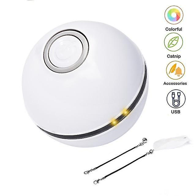 Pelota Interactiva Inteligente Para Gatos Huoguo Con Hierba Gatera Y Luz Led - Venta Internacional.