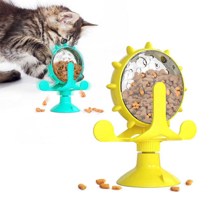 Juguete Interactivo Para Gatos, Molino De Viento, Productos Que Filtran Comida Para Mascotas, Estruc - Venta Internac