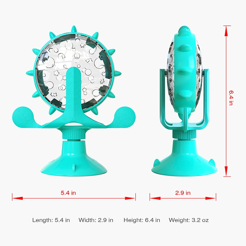 Foto 4 pulgar | Juguete Interactivo Para Gatos, Molino De Viento, Productos Que Filtran Comida Para Mascotas, Estruc - Venta Internac