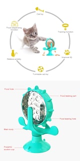 Foto 4 | Juguete Interactivo Para Gatos, Molino De Viento, Productos Que Filtran Comida Para Mascotas, Estruc - Venta Internac