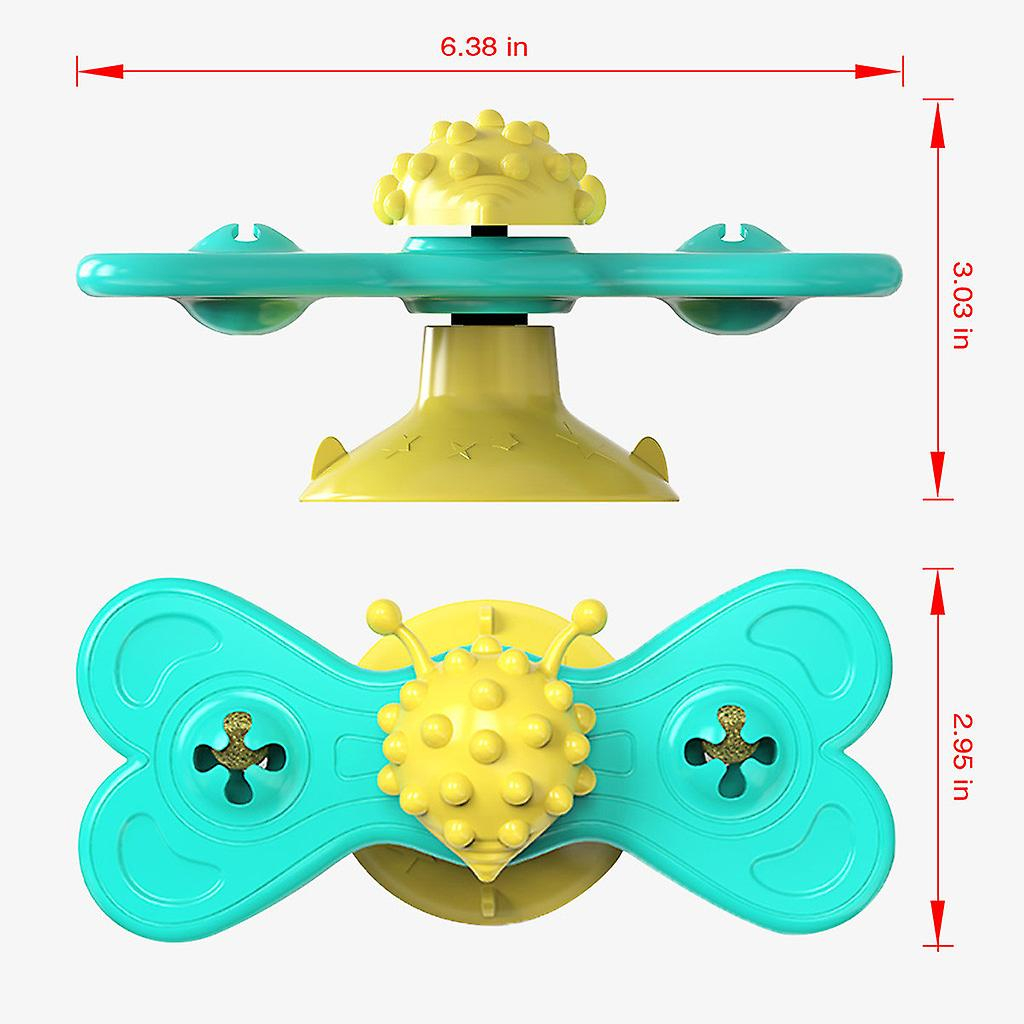 Foto 4 pulgar | Cepillo Giratorio Huoguo De Windmill Cat Toy Para Rascar - Venta Internacional.