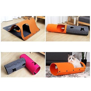 Foto 3 | Paño De Fieltro Plegable Cat Tunnel Huoguo Diy De 70 X 52 Cm, Color Verde - Venta Internacional.