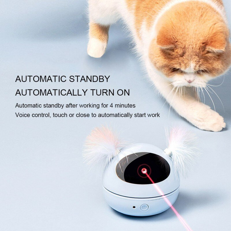 Foto 5 pulgar | Juguete Láser Interactivo Para Gatos Sanlin Beans, Ajustable En 360 Grados - Venta Internacional.