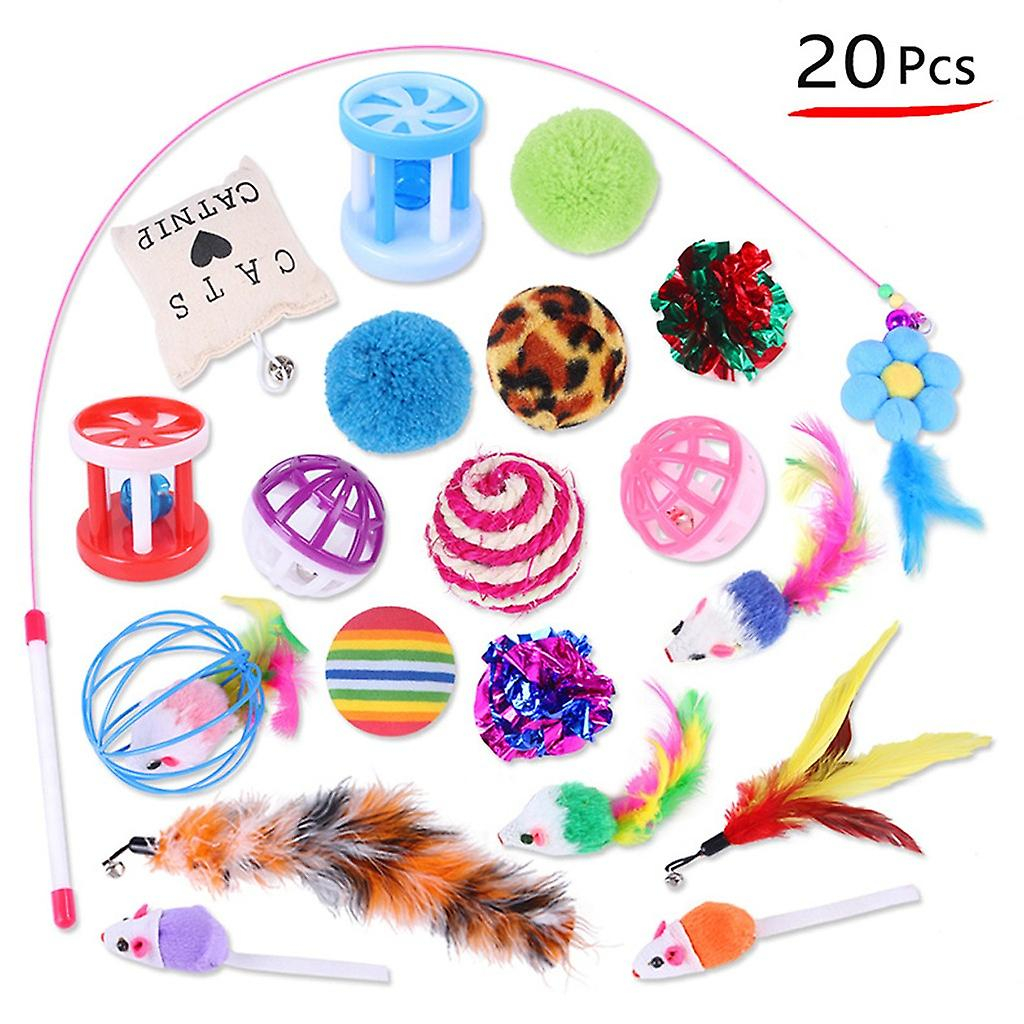 Cat Toys Huoguo, 20 Unidades, Para Interiores, Gatos Y Gatitos - Venta Internacional.