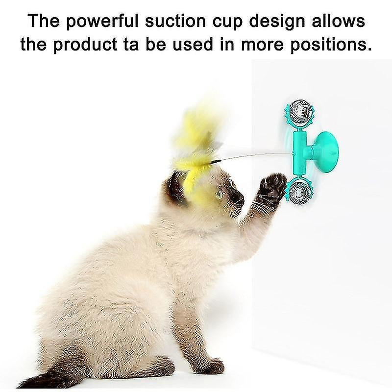 Bola Giratoria De Plumas De Gato De Juguete Con Hierba Gatera Para Gatos - Venta Internacional.