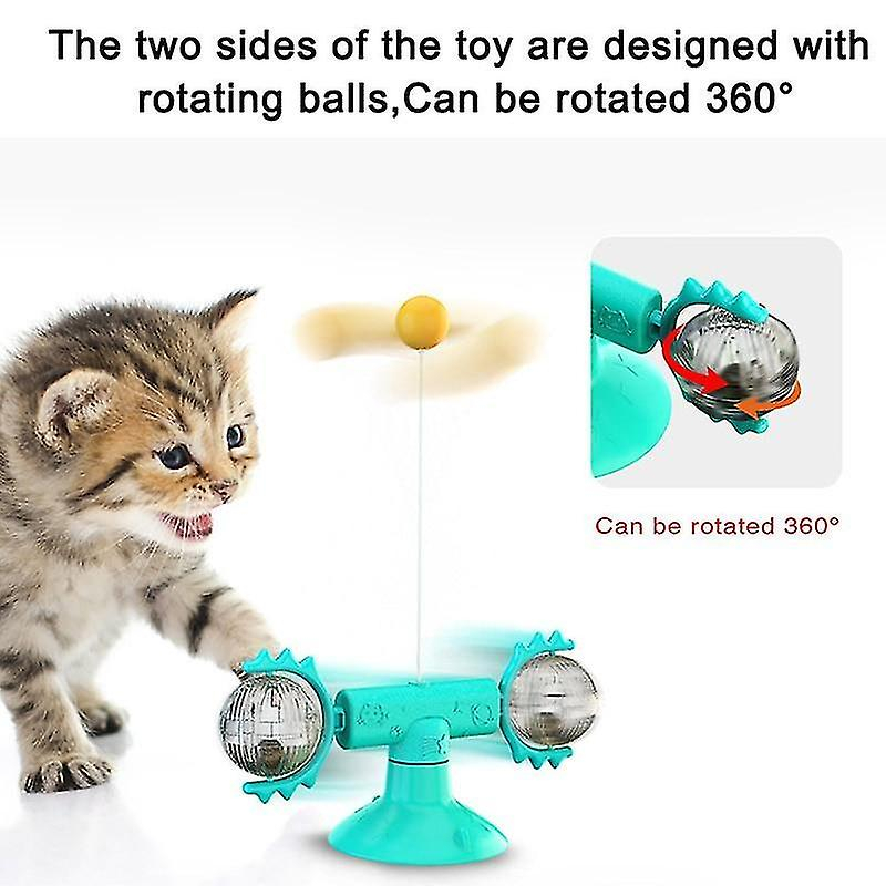 Foto 4 pulgar | Bola Giratoria De Plumas De Gato De Juguete Con Hierba Gatera Para Gatos - Venta Internacional.