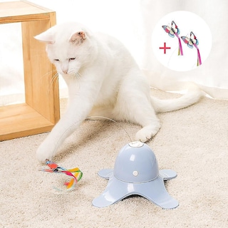 Foto 3 | Teaser Eléctrico Para Gatos Huoguo, De Juguete Para Gatos, Inteligente, Que Gira, Rosa - Venta Internacional.