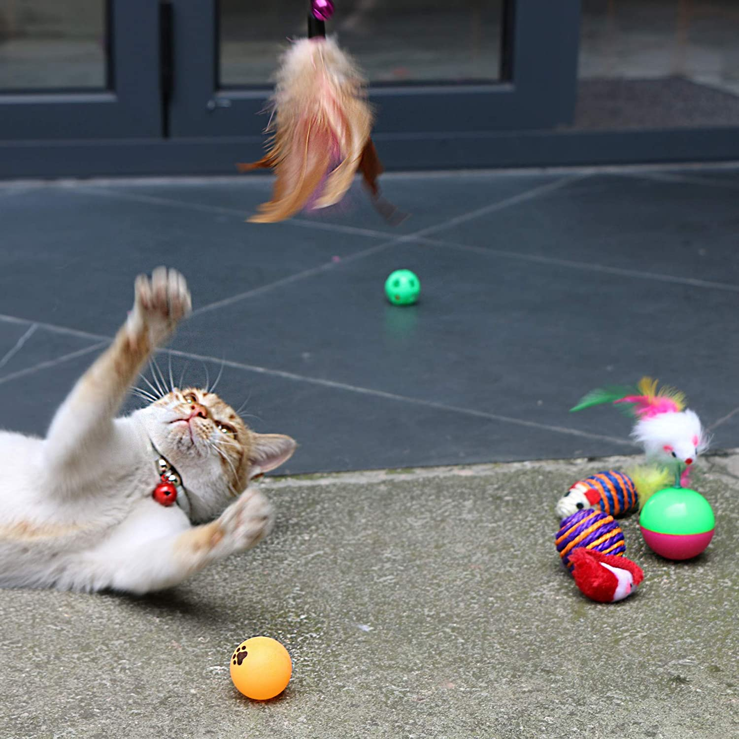 Cat Toys Sanlin Beans 21 Unidades Con Forma De Túnel Surtido Para Gatitos - Venta Internacional.