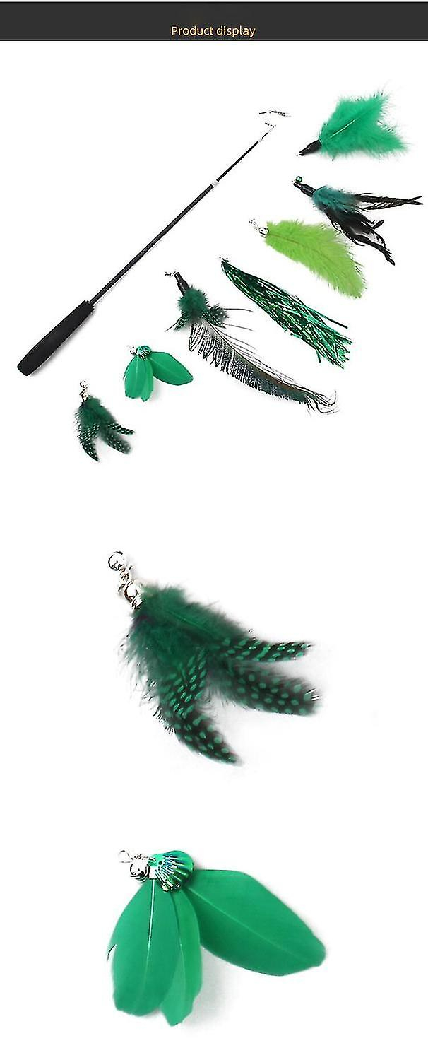 Foto 6 pulgar | Juego De Juguetes Para Gatos Huoguo, Divertido Bastón Para Gatos Con Forma De Campana Y Plumas - Venta Internacional.