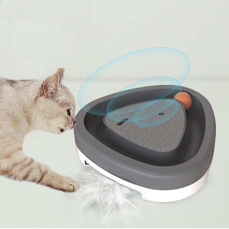 Juguete Eléctrico Giratorio Automático 3 En 1 Para Gatos Huoguo Con Pluma - Venta Internacional.