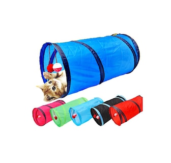 Foto 1 | Túnel Plegable Para Gatos De Dos Canales Con Bola De Campana - Venta Internacional.