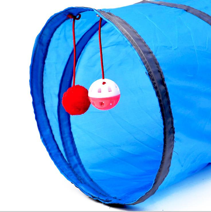 Foto 4 pulgar | Túnel Plegable Para Gatos De Dos Canales Con Bola De Campana - Venta Internacional.