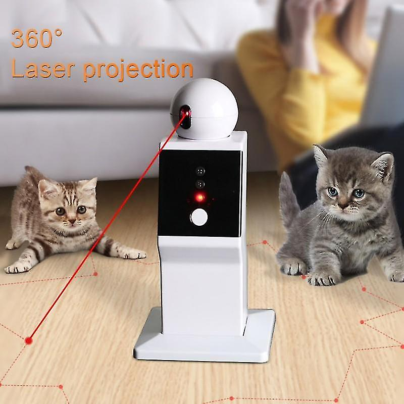 Juguete Para Gatos Huoguo, Láser Led Interactivo Usb, Rotación De 360 Grados - Venta Internacional.