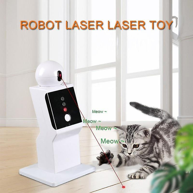 Foto 5 pulgar | Juguete Para Gatos Huoguo, Láser Led Interactivo Usb, Rotación De 360 Grados - Venta Internacional.