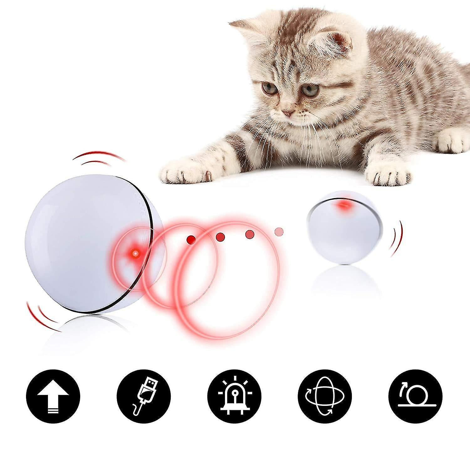 Foto 3 pulgar | Bola Rodante Automática Recargable Cat Toy Huoguo, Verde - Venta Internacional.