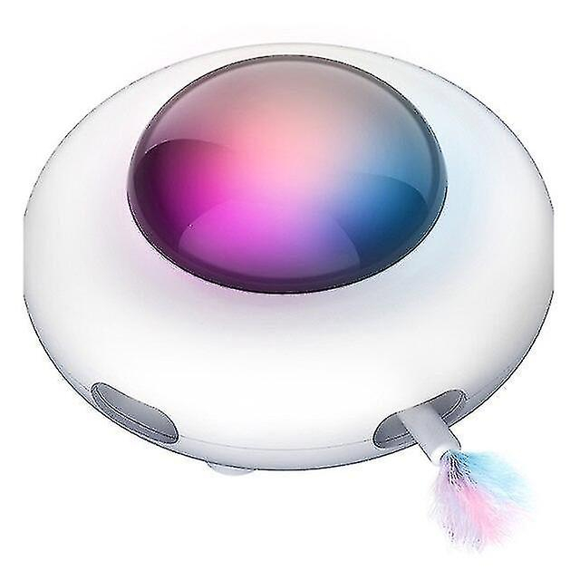 Pluma Giratoria Interactiva Automática Ufo De Juguete Para Gatos Huoguo - Venta Internacional.