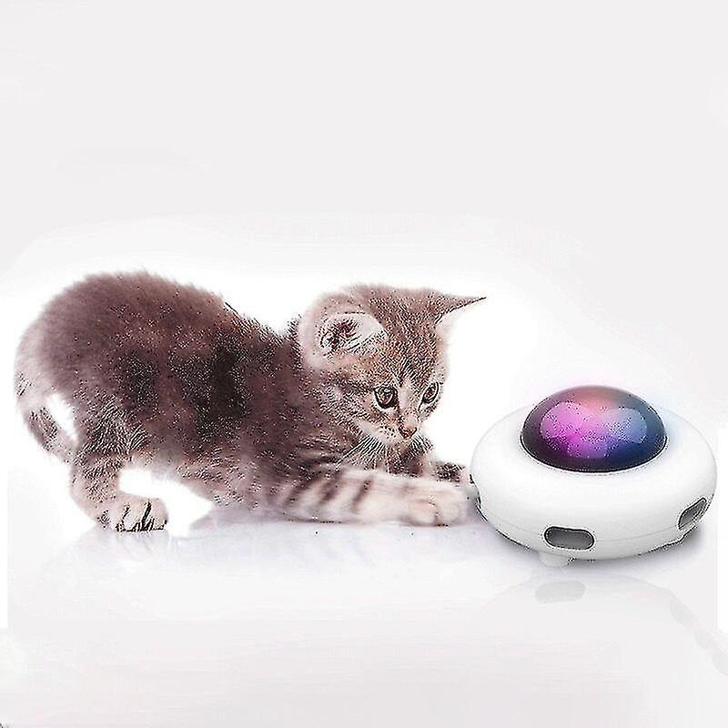 Foto 4 pulgar | Pluma Giratoria Interactiva Automática Ufo De Juguete Para Gatos Huoguo - Venta Internacional.