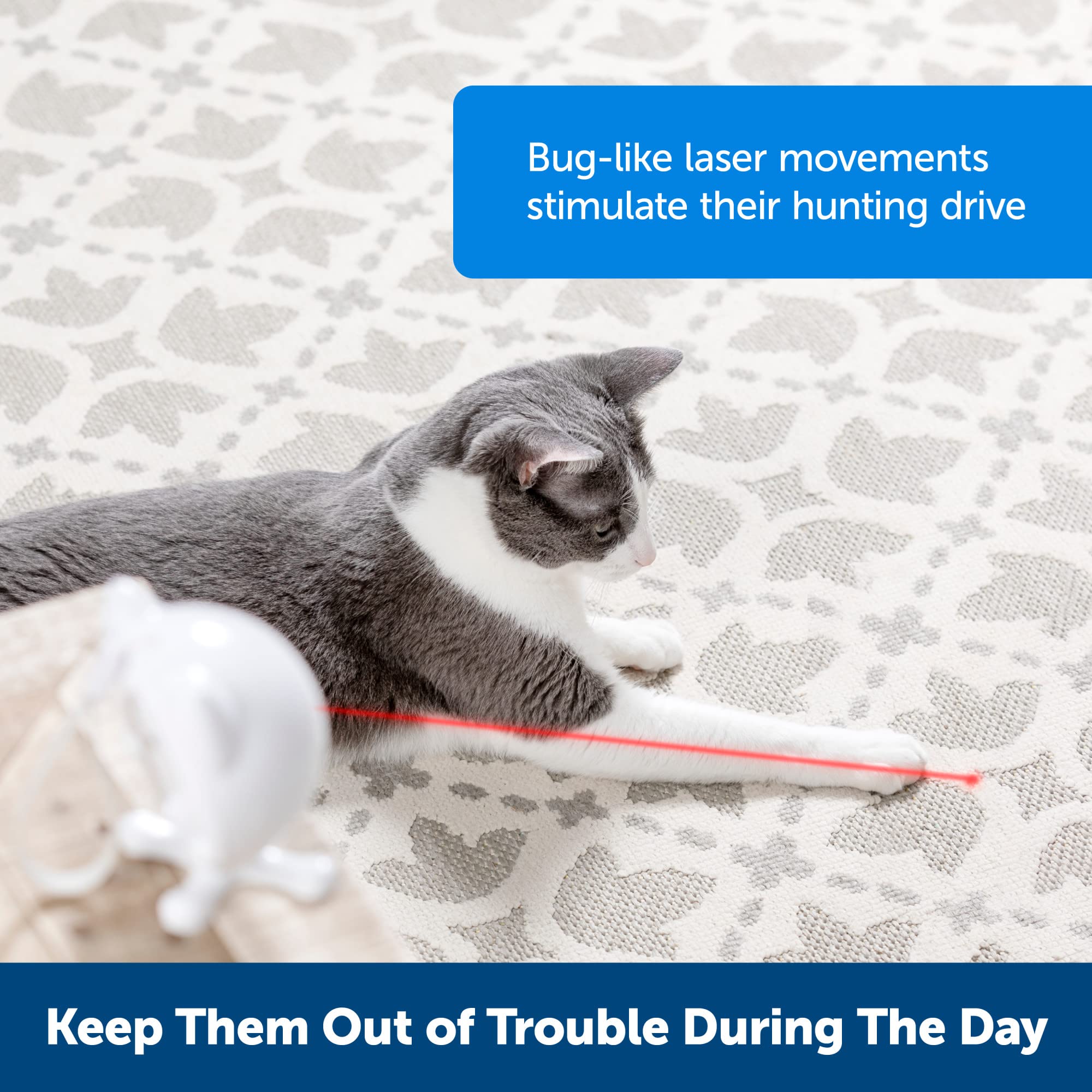 Foto 2 | El Juguete Láser Automático Para Gatos Petsafe Dancing Dot Alivia La Ansiedad - Venta Internacional.