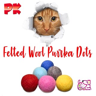 Foto 5 | Bolas De Lana Fieltrada Puurkadot Catnip De Cat Toy Con Lata De Recarga - Venta Internacional.