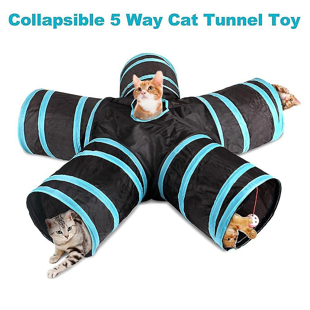 Foto 2 pulgar | Túnel De Juego Para Gatos Cat Tunnel Huoguo, De 5 Vías, Para Interiores - Venta Internacional.