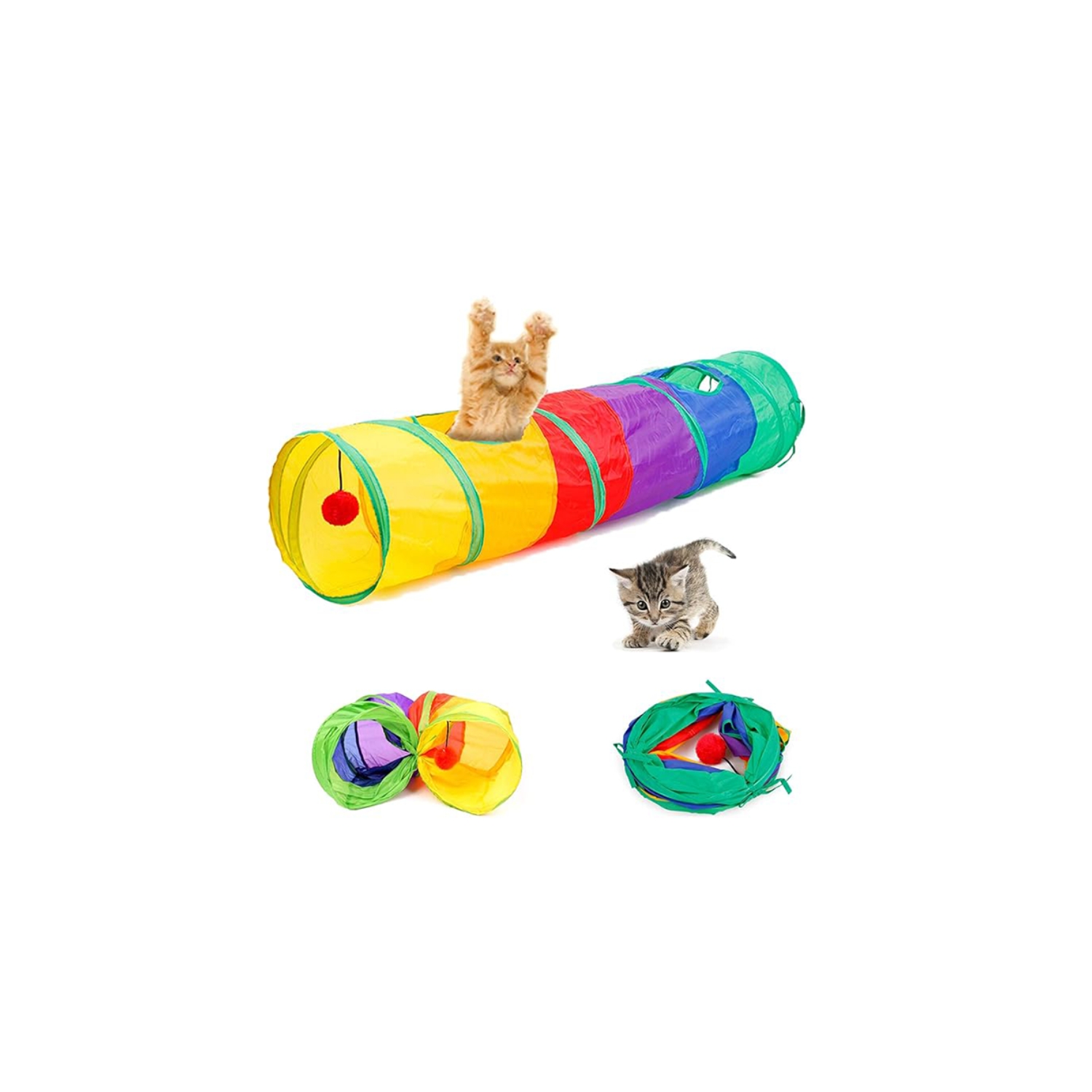 Foto 2 pulgar | Túnel De Juguetes Para Mascotas Multicolor Para Todas Las Mascotas Con Características De Seguridad - Venta Internac