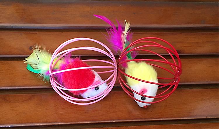 Foto 4 pulgar | Juguete Para Gatos Huoguo, Rata Enjaulada Con Pelota Para Mascotas, Gatos Y Gatitos - Venta Internacional.