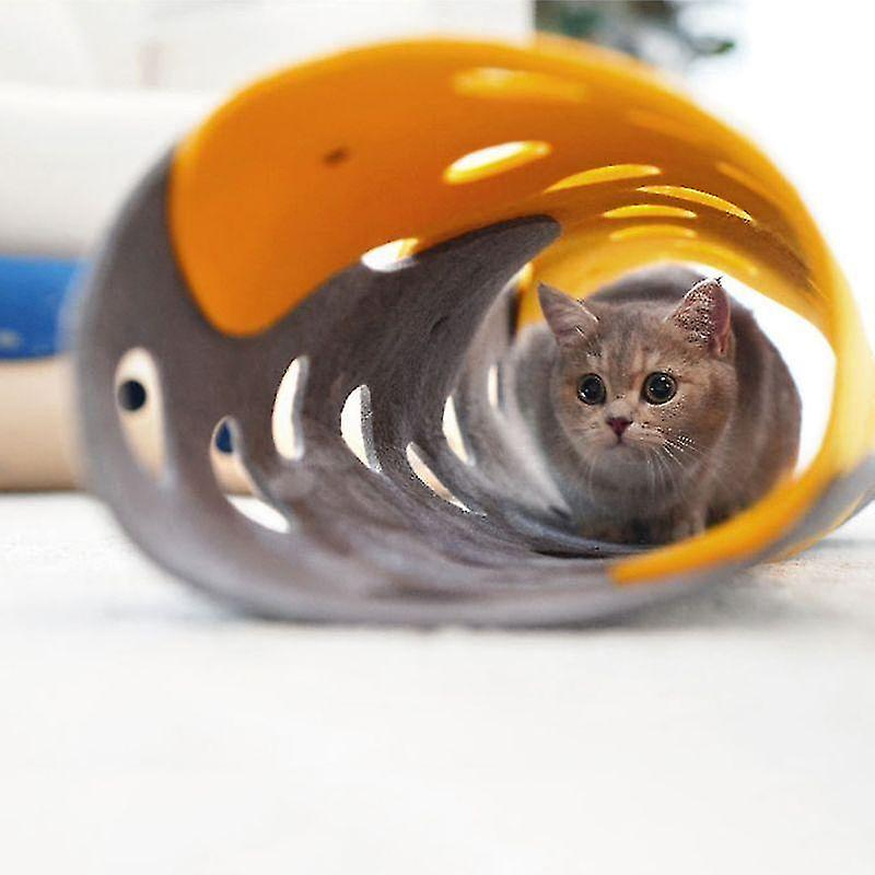 Foto 5 | Túnel De Juego Para Gatos Huoguo De Cat Toys, Plegable, Con Orificio De Seguimiento - Venta Internacional.