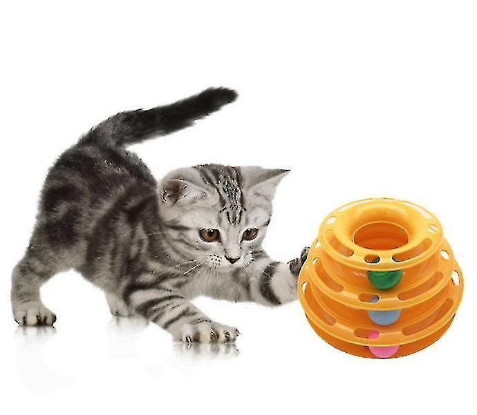 Plato De Entretenimiento Cat Toy Huoguo, Plataforma Giratoria Tower Of Tracks - Venta Internacional.