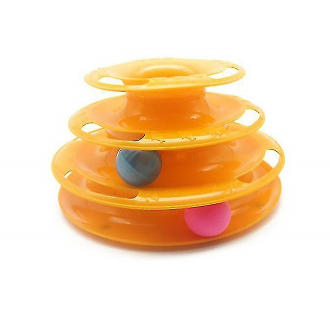 Foto 3 pulgar | Plato De Entretenimiento Cat Toy Huoguo, Plataforma Giratoria Tower Of Tracks - Venta Internacional.