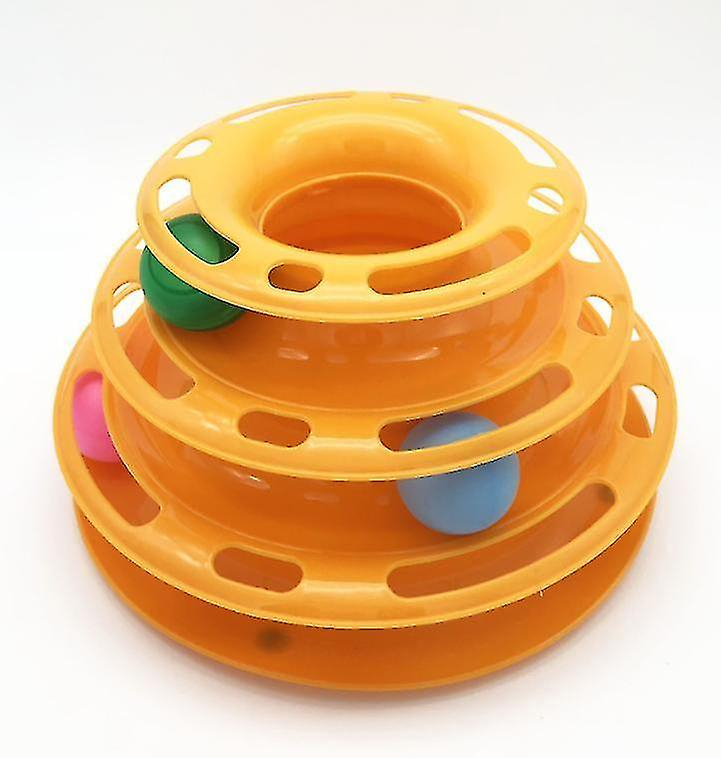 Foto 4 pulgar | Plato De Entretenimiento Cat Toy Huoguo, Plataforma Giratoria Tower Of Tracks - Venta Internacional.