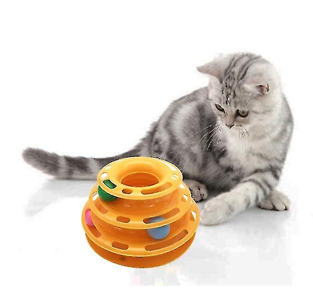 Foto 5 pulgar | Plato De Entretenimiento Cat Toy Huoguo, Plataforma Giratoria Tower Of Tracks - Venta Internacional.