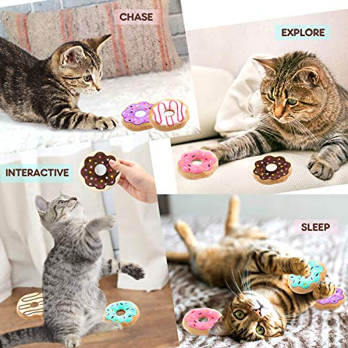 Foto 3 pulgar | Chuchería Masticable Catnip Toys Cityvolyeen Donut Para Gatos Y Gatitos - Venta Internacional.