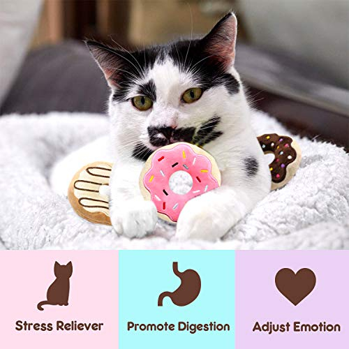 Foto 5 pulgar | Chuchería Masticable Catnip Toys Cityvolyeen Donut Para Gatos Y Gatitos - Venta Internacional.