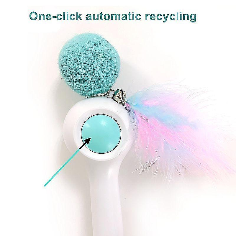Foto 3 pulgar | Palillo De Plumas Eléctrico Cat Toy Con Hierba Gatera Y Varita Para Gatos - Venta Internacional.