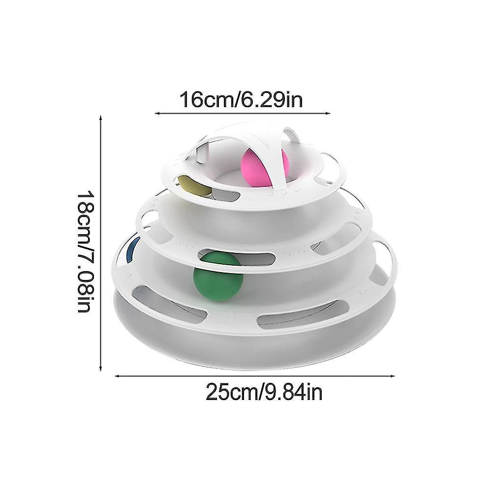 Foto 3 pulgar | Cat Toy Huoguo, 5 Niveles, Disc Tower Tracks, Entrenamiento Con Pelota - Venta Internacional.