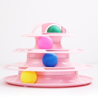 Foto 3 | Cat Toy Huoguo, 5 Niveles, Disc Tower Tracks, Entrenamiento Con Pelota - Venta Internacional.