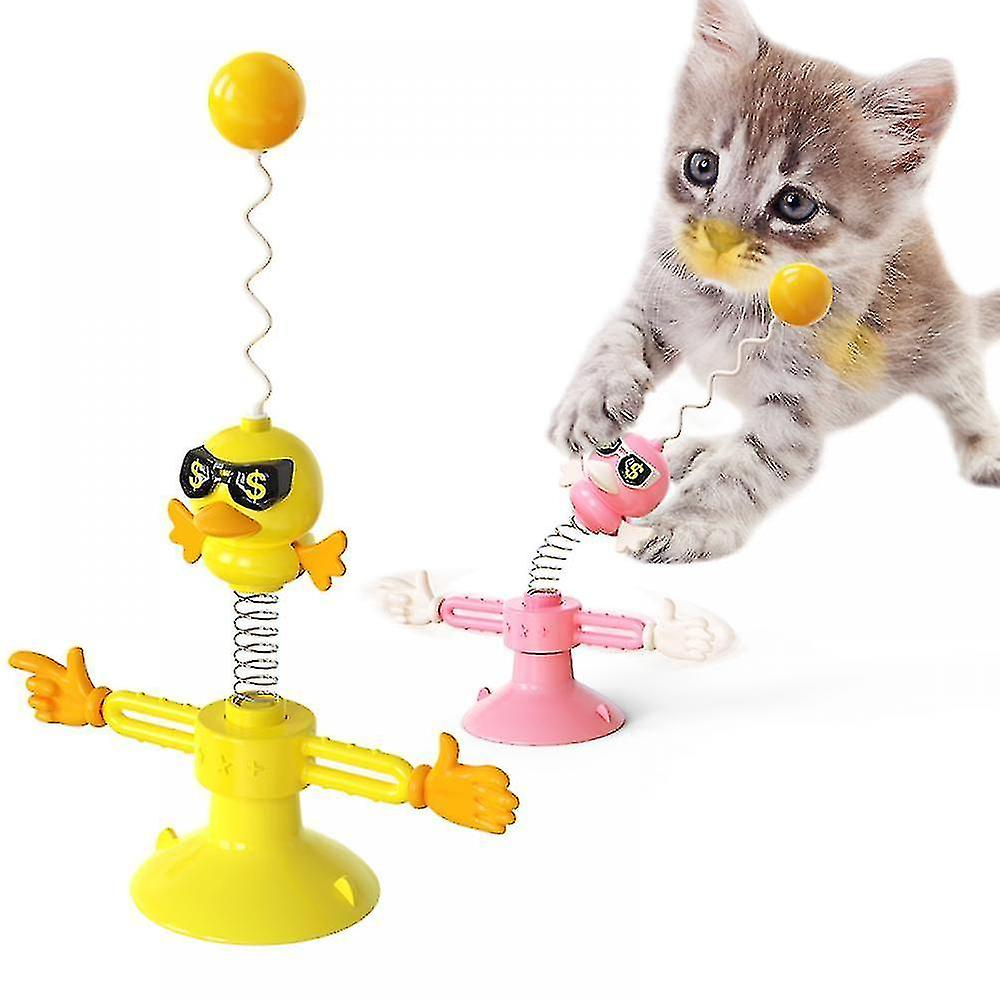 Molino De Viento Para Gatos Con Tocadiscos Interactivo Amarillo Huoguo - Venta Internacional.